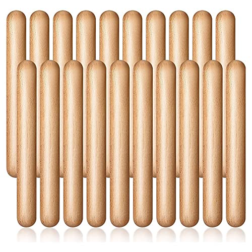 ANNJUC 20 Stück 20,3 cm Kinder Rhythmus Sticks Musik Lummi Sticks Klassische Claves Musical Percussion Instrument Musical Sticks von ANNJUC