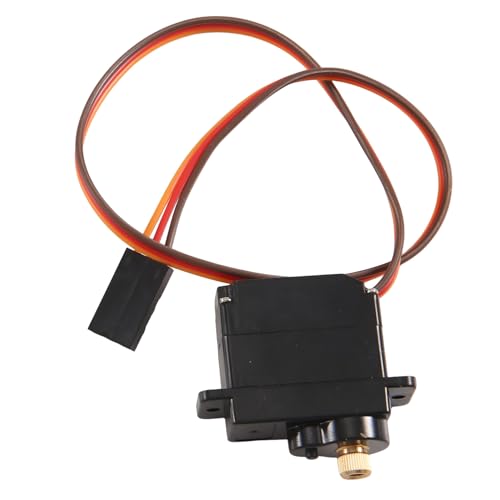 ANNJUC 8g Digitaler Servomotor Hochgeschwindigkeits-Lenk-RC-Servo Metallgetriebe-Servo für 1/16 1/18 1/24 RC-Auto-Boot-Hubschrauber Einfache Installation von ANNJUC