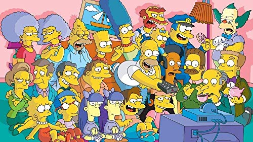 ANSNOW 1000 Teile Puzzle Für Erwachsene Die Simpsons Family Poster Kinder Puzzle -Puzzle -Sets Für Familie | Bildungsspiel von ANSNOW