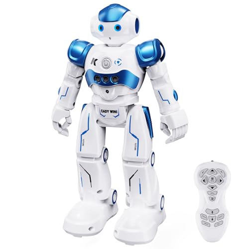 ANTAPRCIS Ferngesteuerter Roboter Spielzeug für Kinder, Programmierbar RC Roboter mit Gestensteuerung, LED Licht und Musik, RC Spielzeug für Kinder Jungen Mädchen Geschenk von ANTAPRCIS