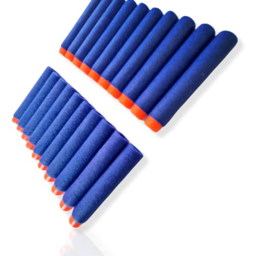 Antevia – 20 Schaumstoff-Dartpfeile für Nerf-Pistole | mehr als 10 Modelle | Nachfüllpack Strike Elite Flip | Farben: Blau und Orange (Foam Blaster) von ANTEVIA Matériaux