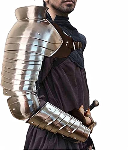 ANTIQUECOLLECTION Mittelalterlicher einzelner Schulterschutz Spartacus Cosplay Metall römische Ritterärmel Schulter Arm Rüstung Gladiator LARP von ANTIQUECOLLECTION