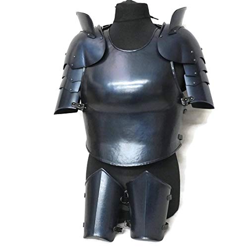 Mittelalterlicher dunkler Oberkörper Female Set LARP Armour Black, Schwarz, M von ANTIQUECOLLECTION