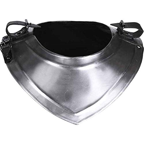 Steel Adam Gorget Mittelalterliche Rüstung LARP Cosplay, silber, M von ANTIQUECOLLECTION