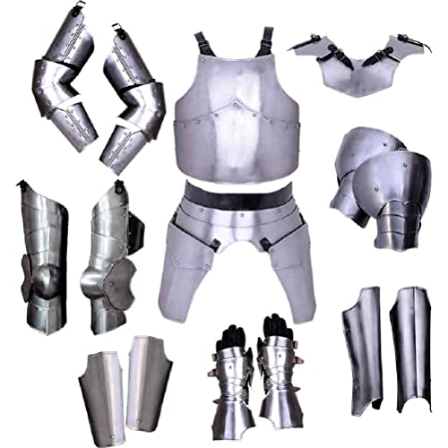 Steel Markward Armour Set LARP Kostüm, silber, M von ANTIQUECOLLECTION