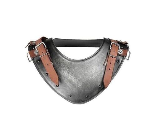 ANTIQUEMEDIEVAL Mittelalterlicher Dark Warrior Gorget Neck Armor Knight Larp Reenactment Cosplay von ANTIQUEMEDIEVAL