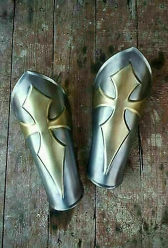 ANTIQUEMEDIEVAL Mittelalterliches Paar Armschienen Ritter SCA LARP Cosplay Armschutz-Set von ANTIQUEMEDIEVAL