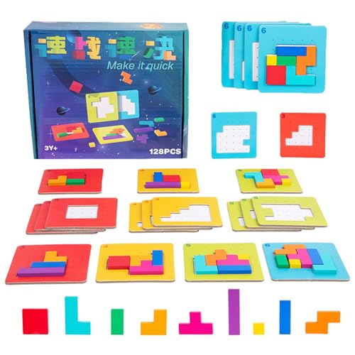 ANTROBIN Tetris Spiel für Kinder Konzentrationsspiele pädagogische Spiele ab 4 Jahre interaktives Tetris Duell Spiel fördert logisches Denken und Teamarbeit Spaß und Lernen in einem tollen Spiel von ANTROBIN