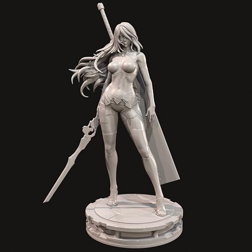 ANYCUA 1/24 Ancient Female Warrior Resin Model Kit Unbemalt und unmontiert Soldat Resin Model Kit //Y9V7h2 von ANYCUA