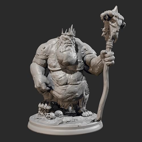 ANYCUA 1/24 Ancient Orc Warrior Krieger Resin Soldier Model Kit Unbemalt und unmontiert Resin Model Kit //k9N4g4 von ANYCUA