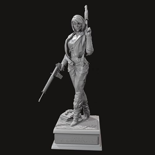 ANYCUA 1/24 Sci-Fi Agent Female Warrior Resin Model Kit Unbemalt und unmontiert Soldat Resin Model Kit //Y9V6h3 von ANYCUA