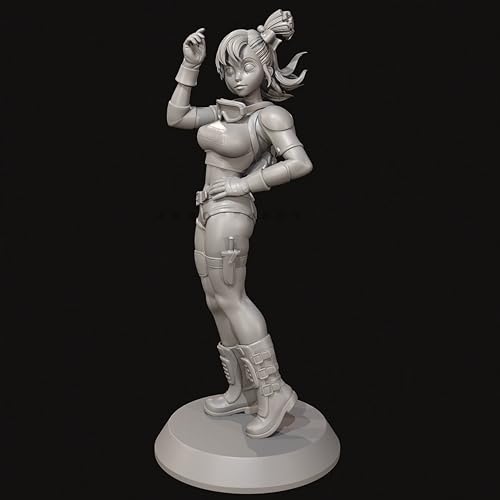 ANYCUA 1/24 Sci-Fi Agent Female Warrior Resin Model Kit Unbemalt und unmontiert Soldat Resin Model Kit //Y9V6h4 von ANYCUA