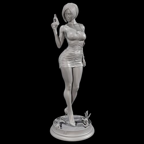 ANYCUA 1/24 Sci-Fi Agent Woman Soldier Resin Soldier Model Kit Unbemalt und unmontiert Resin Model Kit //k9N6g5 von ANYCUA