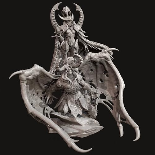 ANYCUA 125mm Ancient Hell Samurai Warrior Resin Modell bausatz Unbemalt und unmontiert Soldat Resin Modellbausatz //Y7V8h6 von ANYCUA