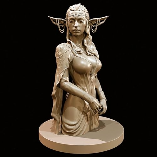 ANYCUA 60mm Ancient Elf Warrior Resin Soldier Bust Model Kit Unbemalt und unmontiert Resin-Modell-Bausatz//k7N6g4 von ANYCUA