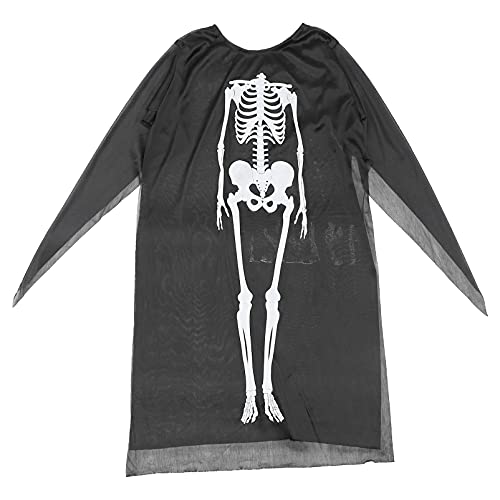 AOKWAWALIY 1Stk Halloweenkostüm Kinderkleidung halloween perücke Erwachsenenkostüme costume halloween Skelettkostüm für Erwachsene Cosplay-Outfit Skelett Kostüm Skelett-Halloween-Mantel Stoff von AOKWAWALIY