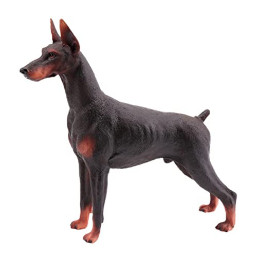 AOKWAWALIY 1Stk Spielzeug Simulation Tierdekoration Simulationsdekoration Modelle Simulation Dobermann-Modell Dobermann-Modell-Ornament Dobermann Pinscher Ornamente schmücken von AOKWAWALIY