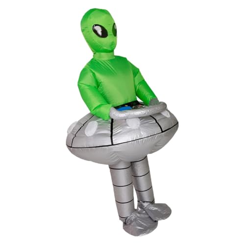 AOKWAWALIY 1Stk außerirdischer aufblasbarer Anzug außerirdisches Performance-Outfit Alien-Kleidung inflatable alien costume aufblasbar aufblasbares Alien-Kostüm von AOKWAWALIY