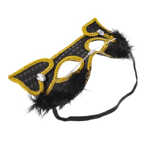 AOKWAWALIY Halloween-Fuchsmaske einzigartige Maske Halloween-Gesichtsmaske Katzen-Maskerade-Maske halb maskieren halloween masken halloweenmaske fox mask Party-Masken Halbgesichtsmaske Plüsch von AOKWAWALIY