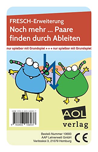 FRESCH-Erweiterung: Noch mehr... Paare (Ableiten): Ergänzungskarten für das LRS-Lernspiel zum Festigen und Vertiefen der Strategie Ableiten (1. bis 4. Klasse) von Scolix