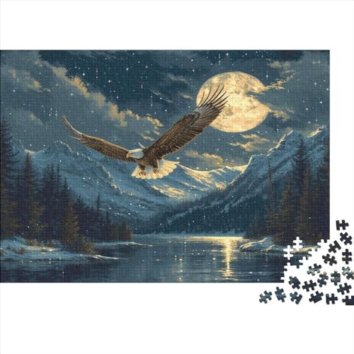 Adler Puzzle 1000 Teile Erwachsener Kniffel Spaß Für Die Ganze Familie - Abwechslungsreiche 1000 Puzzleteilige Motive Puzzlespiel Erwachsene, Puzzel 1000pcs (75x50cm) von AOLENFKR