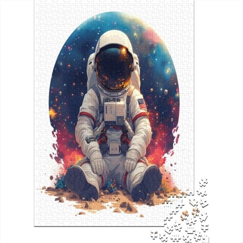 Astronaut Puzzle 1000 Teile Erwachsener Kniffel Spaß Für Die Ganze Familie - Abwechslungsreiche 1000 Puzzleteilige Motive Puzzlespiel Erwachsene, Puzzel 1000pcs (75x50cm) von AOLENFKR