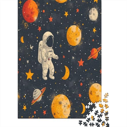 Astronaut Puzzlespiel 1000 Teile, Puzzle Erwachsene 1000 Teile, Impossible Puzzle GesKükenlichkeitsspiel Für Die Ganze Familie, Puzzle Erwachsene 1000 Teile Puzzel 1000pcs (75x50cm) von AOLENFKR