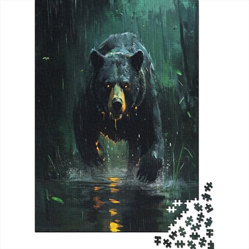 Bär Puzzle 1000 Teile,Puzzle Für Erwachsene, Impossible Puzzle, Geschicklichkeitsspiel Für Die Ganze Familie,Puzzle Legespiel- Erwachsenenpuzzle Puzzel 1000pcs (75x50cm) von AOLENFKR