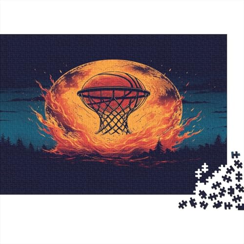 Basketball Puzzle 1000 Teile Puzzles Für Erwachsene Lernspiel Herausforderungsspielzeug 1000-teilige Puzzlespiel Für Erwachsene Kinder Puzzel 1000pcs (75x50cm) von AOLENFKR