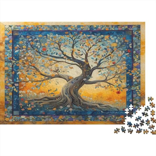 Baum des Lebens 4 Puzzle 1000 Teile Erwachsener Kniffel Spaß Für Die Ganze Familie - Abwechslungsreiche 1000 Puzzleteilige Motive Puzzlespiel Erwachsene, Puzzel 1000pcs (75x50cm) von AOLENFKR