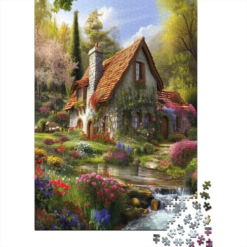 Berghütte Puzzlespiel 1000 Teile, Puzzle Erwachsene 1000 Teile, Impossible Puzzle Geschicklichkeitsspiel Für Die Ganze Familie, Puzzle Erwachsene 1000 Teile Puzzel 1000pcs (75x50cm) von AOLENFKR