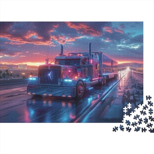 Big Truck 1000 Stück Puzzles Für Erwachsene Teenager Stress Abbauen Familien-Puzzlespiel 1000-teiliges Puzzle Kinder Lernspiel Spielzeug Geschenk Puzzel 1000pcs (75x50cm) von AOLENFKR