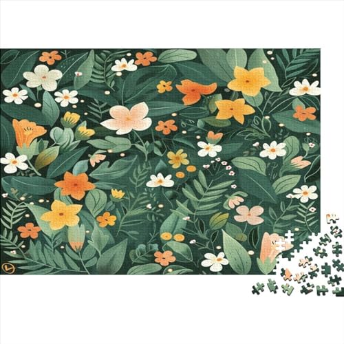 Blume Puzzle 1000 Teile Erwachsener Kniffel Spaß Für Die Ganze Familie - Abwechslungsreiche 1000 Puzzleteilige Motive Puzzle Erwachsene, Puzzel 1000pcs (75x50cm) von AOLENFKR