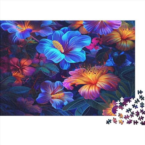 Blume Puzzle 1000 Teile Erwachsener Kniffel Spaß Für Die Ganze Familie - Abwechslungsreiche 1000 Puzzleteilige Motive Puzzlespiel Erwachsene, Puzzel 1000pcs (75x50cm) von AOLENFKR