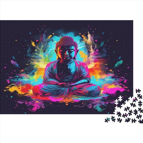 Buddha Statue Puzzle 1000 Teile Erwachsener Kniffel Spaß Für Die Ganze Familie - Abwechslungsreiche 1000 Puzzleteilige Motive Puzzlespiel Erwachsene, Puzzel 1000pcs (75x50cm) von AOLENFKR