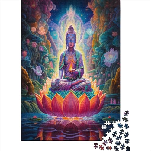 Buddha Statue Puzzle 1000 Teile Erwachsener Kniffel Spaß Für Die Ganze Familie - Abwechslungsreiche 1000 Puzzleteilige Motive Puzzlespiel Erwachsene, Puzzel 1000pcs (75x50cm) von AOLENFKR