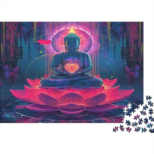 Buddha Statue Puzzle 1000 Teile Puzzle Für Erwachsene Und Kinder Ab 14 Jahren Puzzel 1000pcs (75x50cm) von AOLENFKR