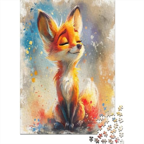 Cartoon Fuchs 1000 Stück Puzzle Für Erwachsene 1000 Stück Puzzle Für Erwachsene-Crazy Süßigkeiten-1000 Stück Puzzle Große Puzzles Kinder Lernspiel Spielzeug Geschenk Puzzel 1000pcs (75x von AOLENFKR