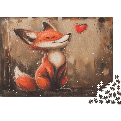 Cartoon Fuchs Puzzle 1000 Teile Erwachsener Kniffel Spaß Für Die Ganze Familie - Abwechslungsreiche 1000 Puzzleteilige Motive Puzzlespiel Erwachsene, Puzzel 1000pcs (75x50cm) von AOLENFKR