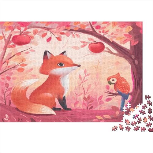 Cartoon Fuchs Puzzle 1000 Teile Puzzle Für Erwachsene Und Kinder Ab 14 Jahren Puzzel 1000pcs (75x50cm) von AOLENFKR