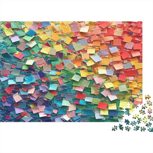 ColoRot Building Blocks 1000 Stück Puzzles Für Erwachsene Teenager Stress Abbauen Familien-Puzzlespiel 1000-teiliges Puzzle Kinder Lernspiel Spielzeug Geschenk Puzzel 1000pcs (75x50cm) von AOLENFKR