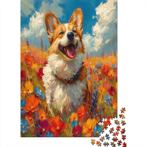 Corgi Puzzle 1000 Teile Puzzle Für Erwachsene Und Kinder Ab 14 Jahren Puzzel 1000pcs (75x50cm) von AOLENFKR