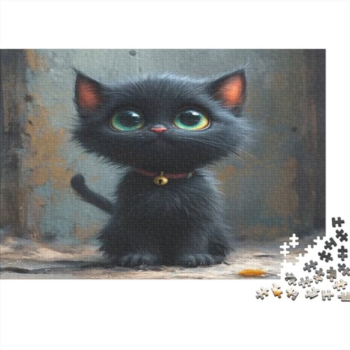 Cute Kat Puzzle 1000 Teile Puzzles Für Erwachsene Klassische Puzzles 1000 Teile Erwachsene Puzzlespiel Erwachsene 1000 Teile Erwachsenen Puzzlespiel Puzzel 1000pcs (75x50cm) von AOLENFKR