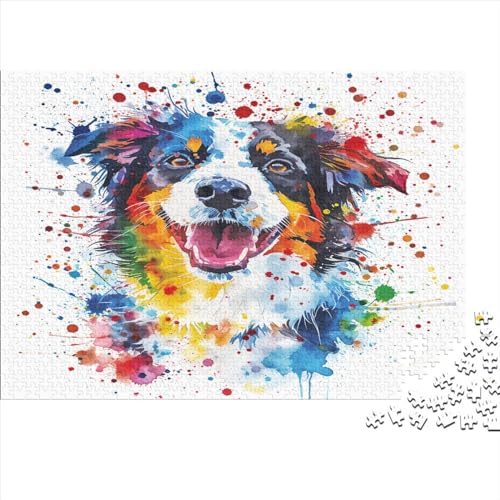 Deutscher Schäferhund Hund Puzzle 1000 Teile Erwachsener Kniffel Spaß Für Die Ganze Familie - Abwechslungsreiche 1000 Puzzleteilige Motive Puzzle Erwachsene, Puzzel 1000pcs (75x50cm) von AOLENFKR