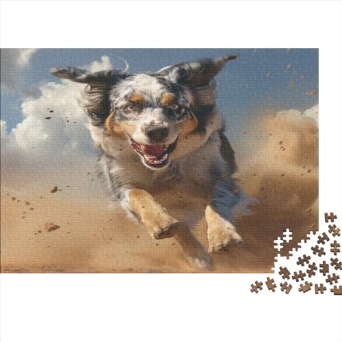 Deutscher Schäferhund Hund Puzzle 1000 Teile Erwachsener Kniffel Spaß Für Die Ganze Familie - Abwechslungsreiche 1000 Puzzleteilige Motive Puzzle Erwachsene, Puzzel 1000pcs (75x50cm) von AOLENFKR