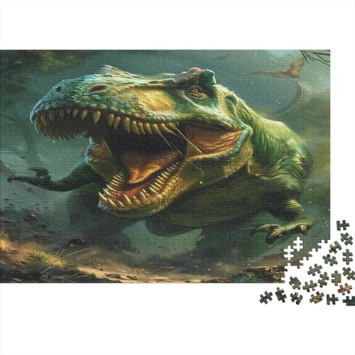 Dinosaurier 1000 Stück Puzzles Für Erwachsene Teenager Stress Abbauen Familien-Puzzlespiel 1000-teiliges Puzzle Kinder Lernspiel Spielzeug Geschenk Puzzel 1000pcs (75x50cm) von AOLENFKR