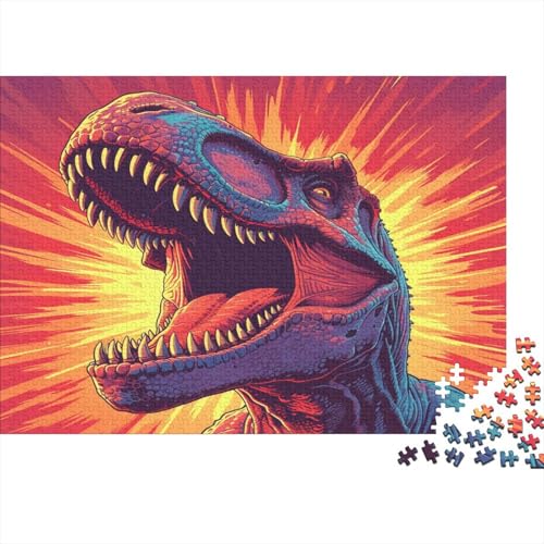 Dinosaurier Puzzle 1000 Teile Erwachsener Kniffel Spaß Für Die Ganze Familie - Abwechslungsreiche 1000 Puzzleteilige Motive Puzzle Erwachsene, Puzzel 1000pcs (75x50cm) von AOLENFKR