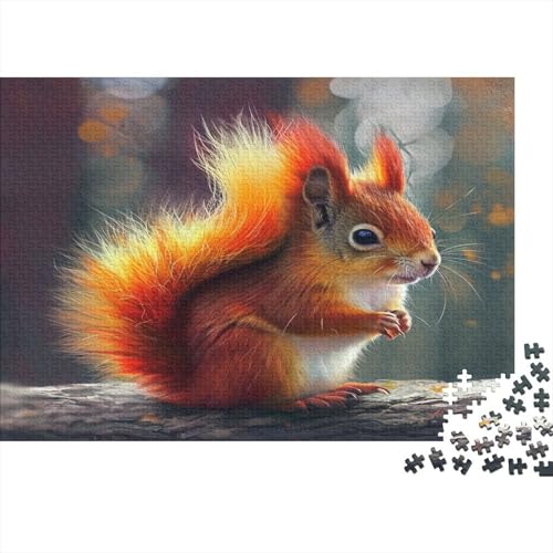 Eichhörnchen Puzzle 1000 Teile, Erwachsene, Klassische Puzzle, Impossible Puzzle,Geschicklichkeitsspiel Für Die Ganze Familie Erwachsenenpuzzle Ab 14 Jahren Puzzel 1000pcs (75x50cm) von AOLENFKR