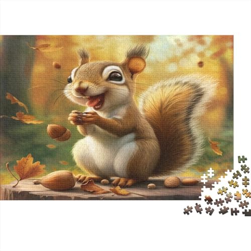 Eichhörnchen Puzzle 1000 Teile Puzzle Für Erwachsene Und Kinder Ab 14 Jahren Puzzel 1000pcs (75x50cm) von AOLENFKR