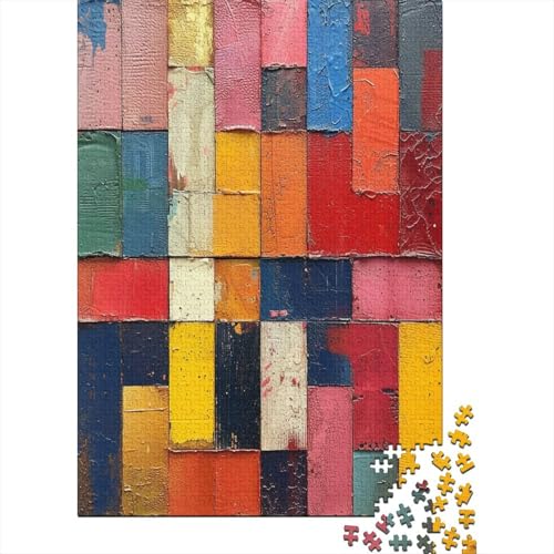 Farbige Bausteine Puzzle 1000 Teile Puzzles Für Erwachsene Lernspiel Herausforderungsspielzeug 1000-teilige Puzzlespiel Für Erwachsene Kinder Puzzel 1000pcs (75x50cm) von AOLENFKR